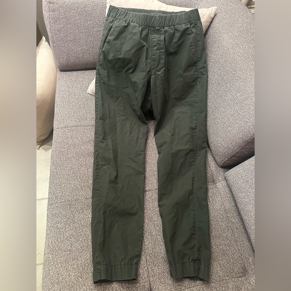 Tomas Maier for Uniqlo Sz Small Olive Corron Pants